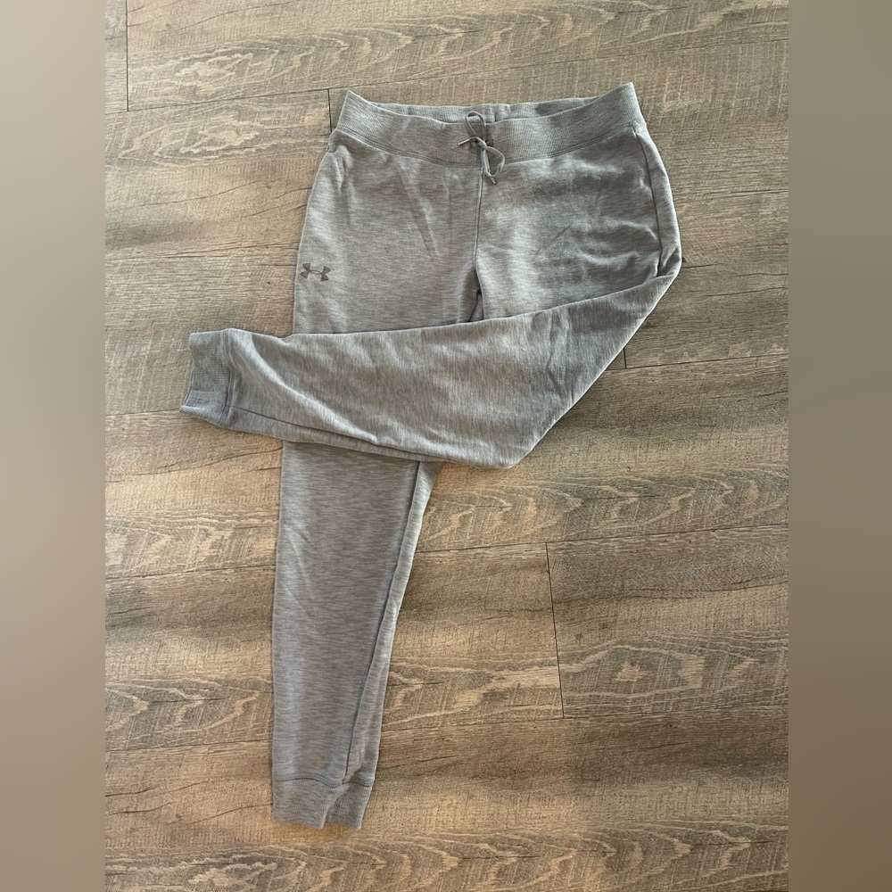 Size small under armor athletic joggers, grey.